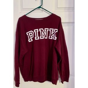 Pink Victoria Secret Long Sleeve Shirt (size L )
